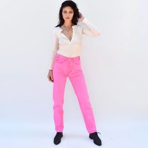 Judi Rosen New York hot pink 212 jeans